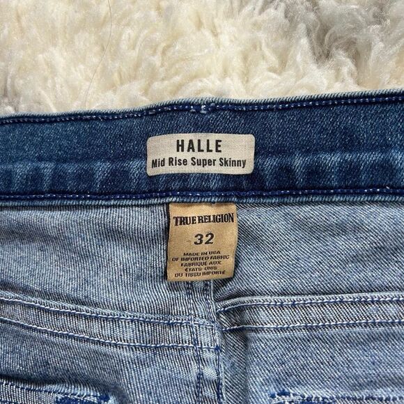 True Religion Indigo Skinny Jeans - Picture 5 of 7